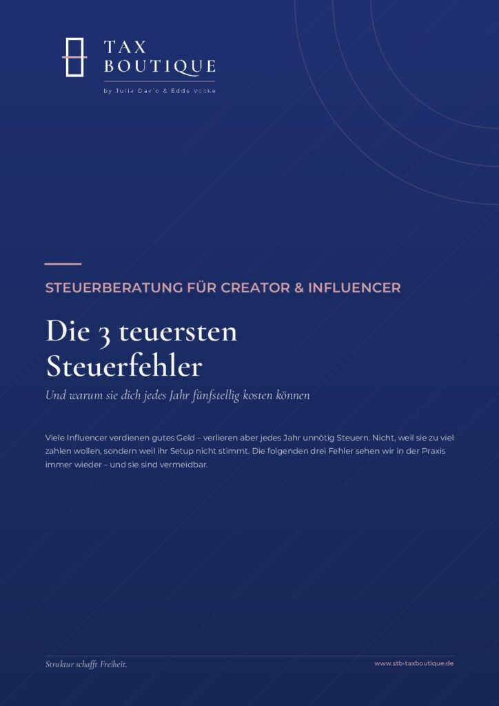 Die 3 teuersten Steuerfehler von Creator