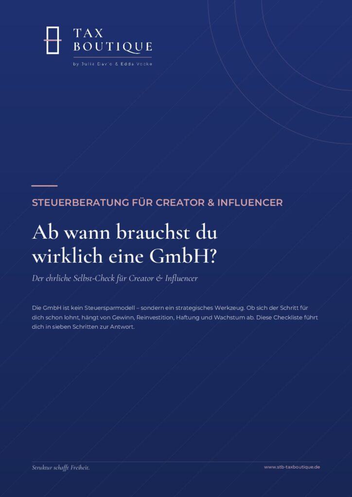 Der GmbH-Check für Creator