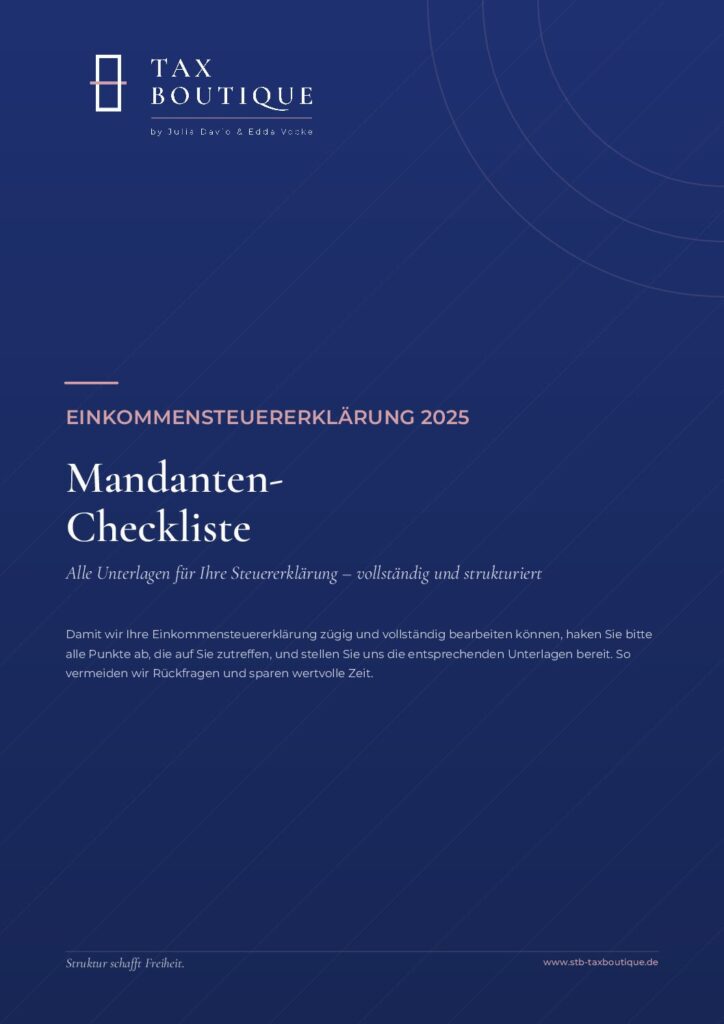 Mandanten-Checkliste (Deutsch)