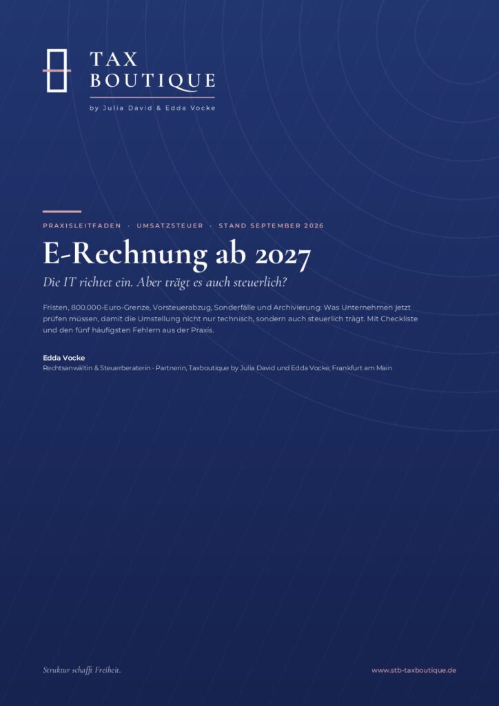 Praxisleitfaden E-Rechnung 2027
